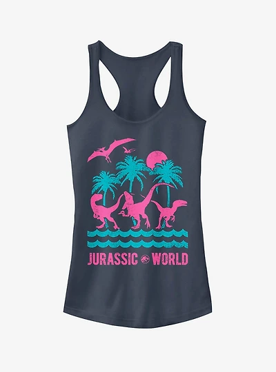 Jurassic World Fallen Kingdom Tropical Dinosaurs Girls Tank