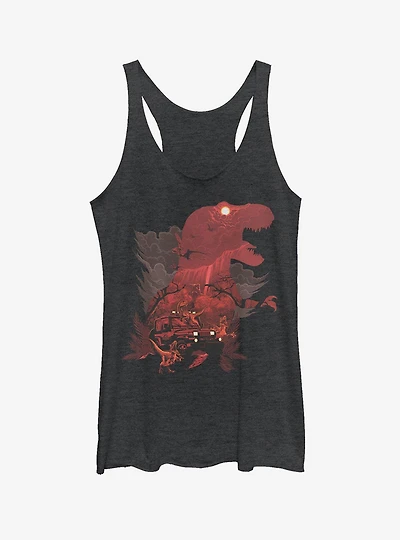 T. Rex Silhouette Girls Tank