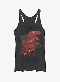 T. Rex Silhouette Girls Tank