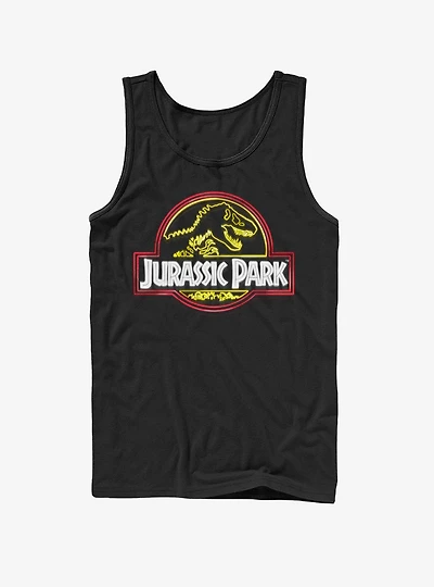 Neon T Rex Logo Tank