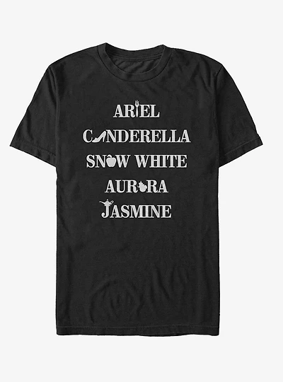 Disney Princess Rainbow Symbols T-Shirt