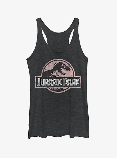 Jurassic Park Dusty Logo Girls Tank
