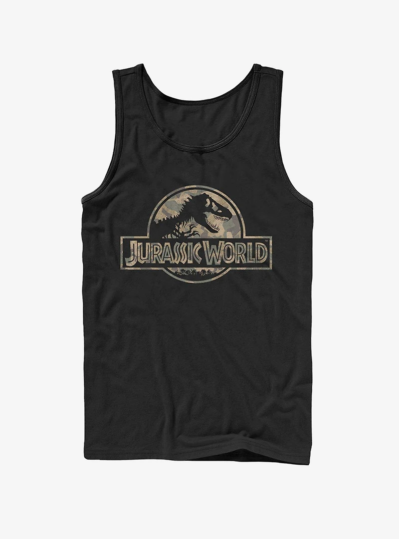 Camouflage Print Logo Tank