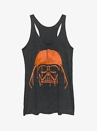 Halloween Vader Helmet Spray-Paint Girls Tank