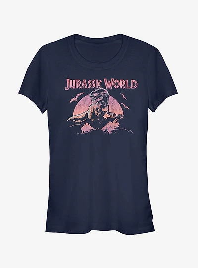 Retro T. Rex Silhouette Girls T-Shirt