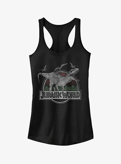 T. Rex and Pterodactyls Girls Tank