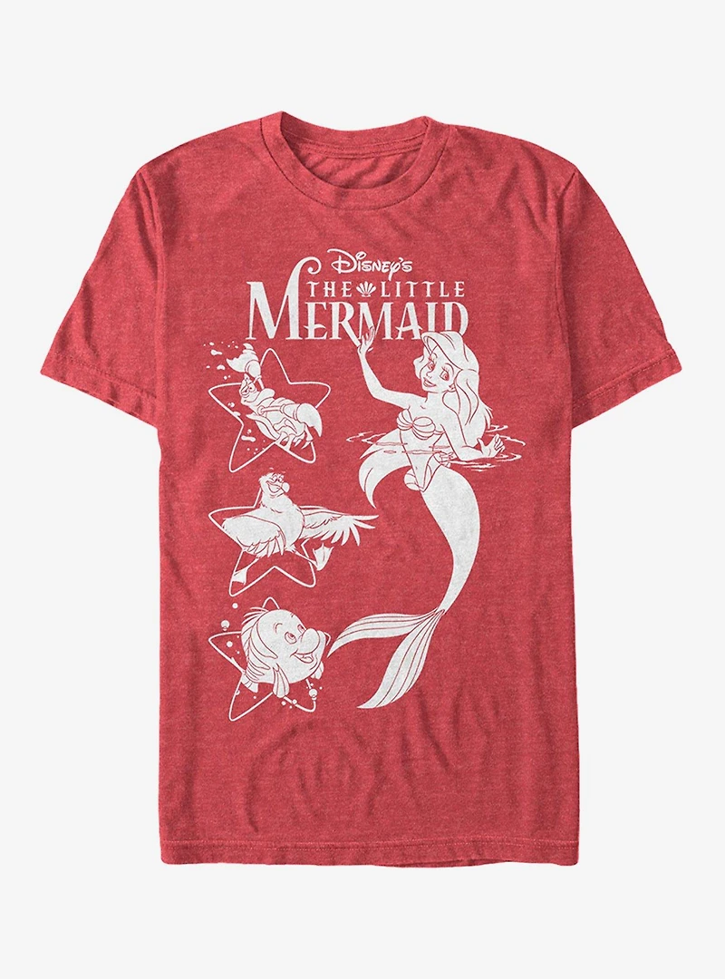 Disney The Little Mermaid Ariel And Friends T-Shirt