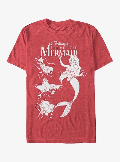 Disney The Little Mermaid Ariel And Friends T-Shirt