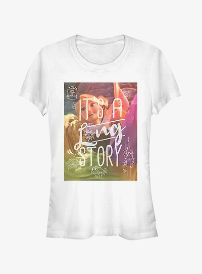 Disney Tangled Rapunzel Long Story Girls T-Shirt