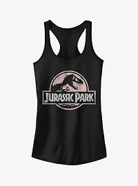 Jurassic Park Dusty Logo Girls Tank