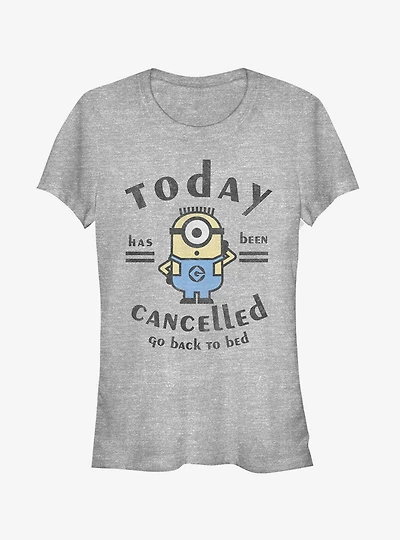 Minion Today Cancelled Girls T-Shirt