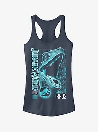 Jurassic World Fallen Kingdom Blue Portrait Girls Tank