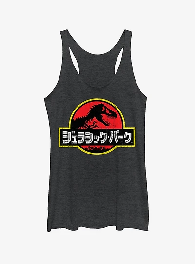 Japanese Text Logo Girls Tank