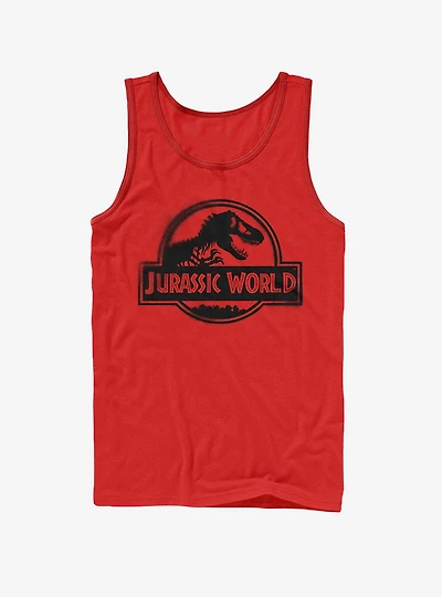 Jurassic World Fallen Kingdom Spray Paint Print Logo Tank
