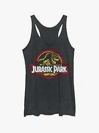 Neon T Rex Logo Girls Tank