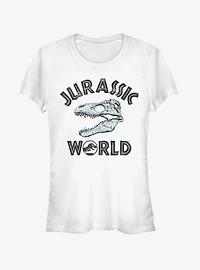 Jurassic World Fallen Kingdom Skeleton Logo Girls T-Shirt