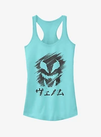 Marvel Venom Japanese Text Character Smudge Girls Tank