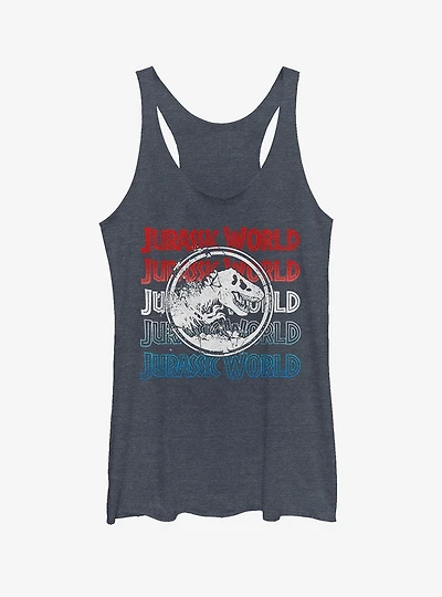 Jurassic World Fallen Kingdom 4th of July Logo Girls Tank
