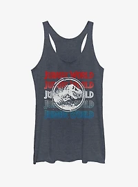Jurassic World Fallen Kingdom 4th of July Logo Girls Tank
