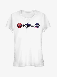 Marvel Spider-Man Venom Emoji Math Girls T-Shirt