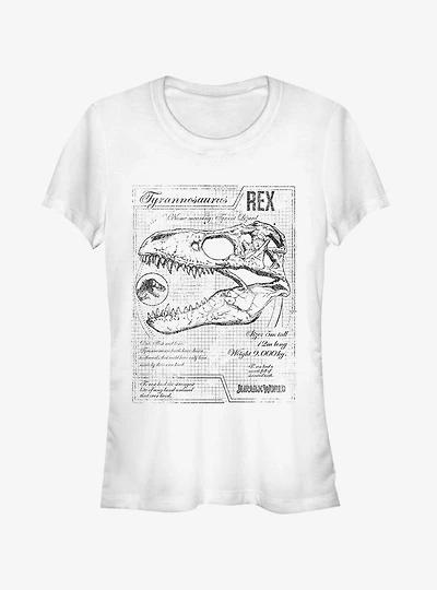 Jurassic World Fallen Kingdom T. Rex Schematics Girls T-Shirt