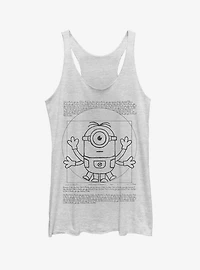 Minion da Vinci Man Girls Tank