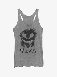 Marvel Venom Japanese Text Character Smudge Girls Tank