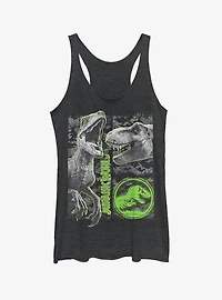 Jurassic World Fallen Kingdom Camo Print Dinosaurs Girls Tank