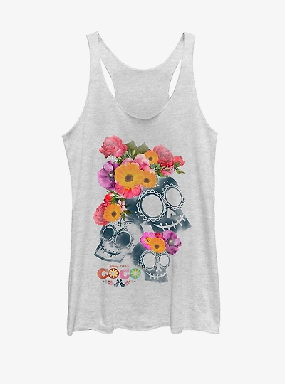 Disney Pixar Coco Floral Skeletons Girls Tank