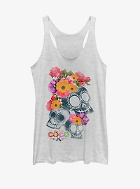 Disney Pixar Coco Floral Skeletons Girls Tank