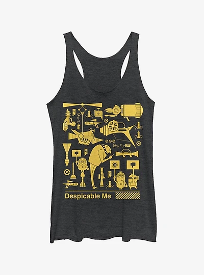 Minion Worker Strike Girls Tank Top