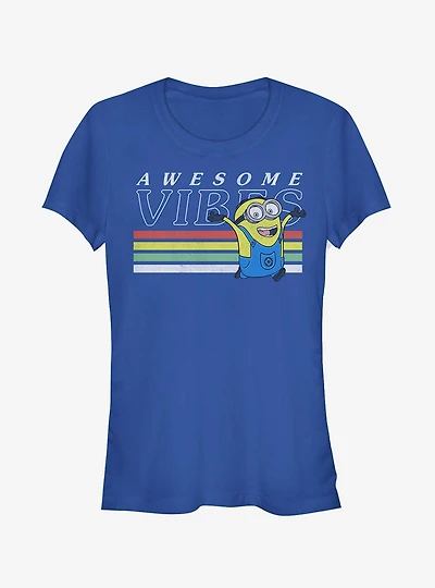 Minion Rainbow Vibes Girls T-Shirt