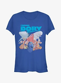 Disney Pixar Finding Dory Whole Gang Girls T-Shirt