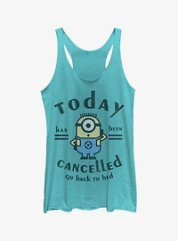 Minion Today Cancelled Girls Tank Top