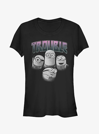 Minion Trouble Friends Girls T-Shirt