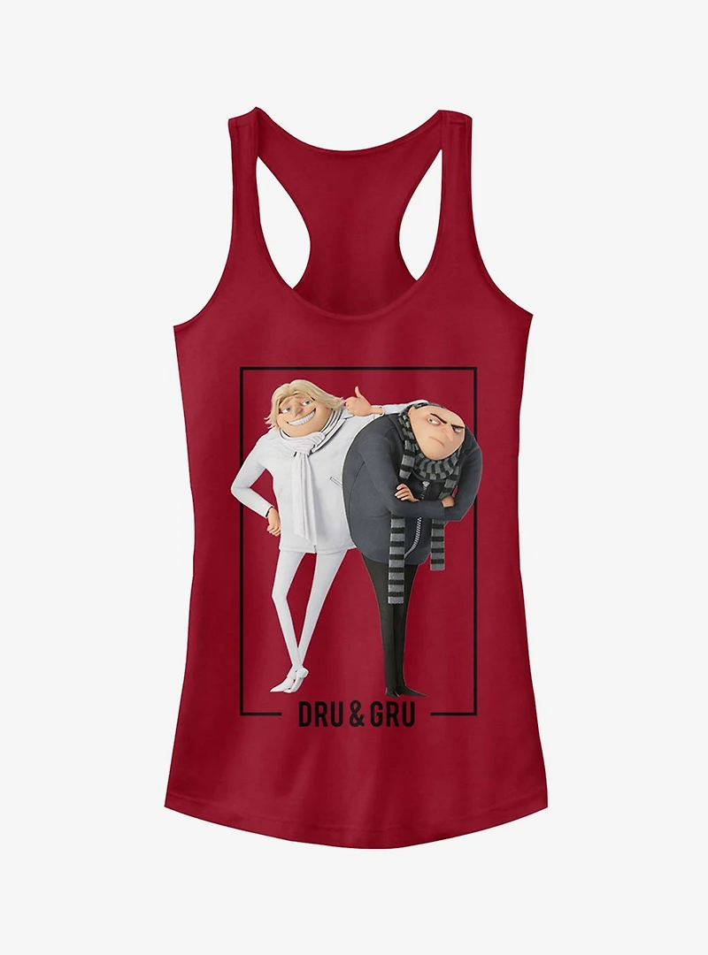 Minion Dru and Gru Brothers Girls Tank Top