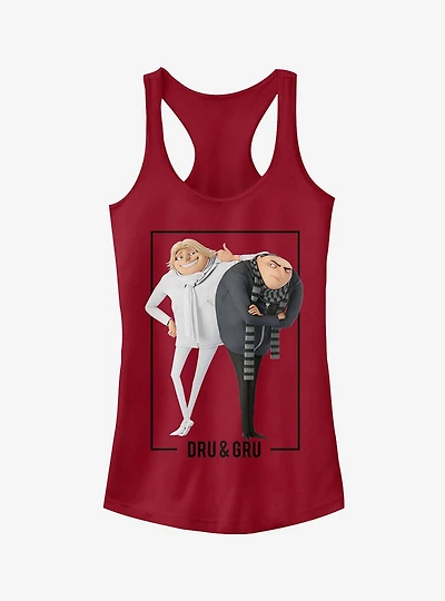 Minion Dru and Gru Brothers Girls Tank Top