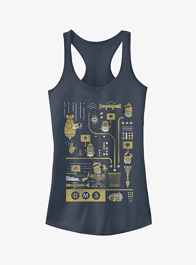 Minion Lab Work Girls Tank Top