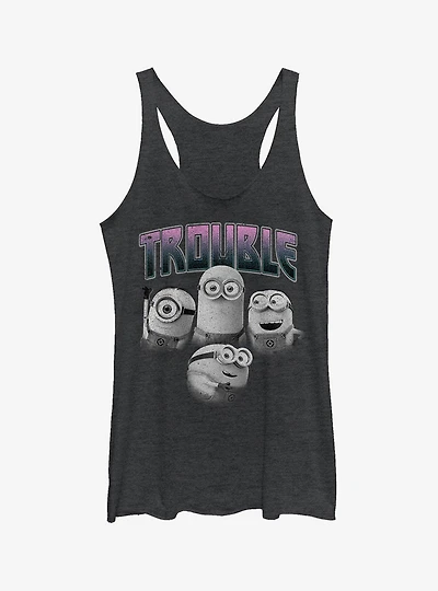 Minion Trouble Friends Girls Tank Top