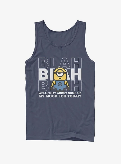 Minion Blah Mood Today Tank Top