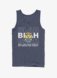 Minion Blah Mood Today Tank Top