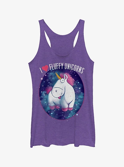 Minion Love Fluffy Unicorns Girls Tank Top