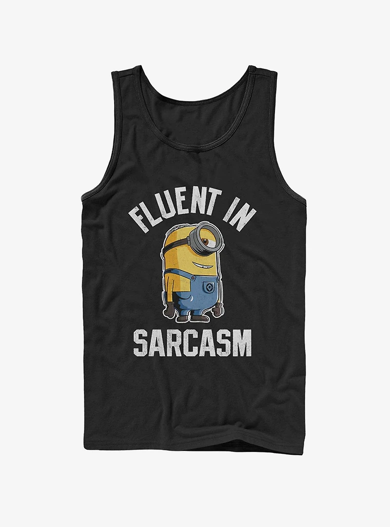 Minion Fluent Sarcasm Tank Top