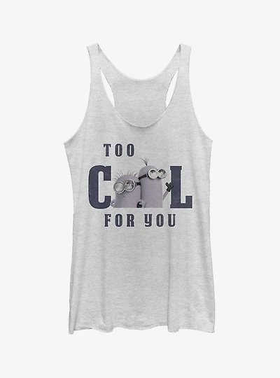Minions Too Cool for You Girls Tank Top