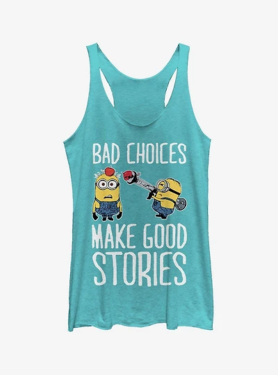 Minion Bad Choices Girls Tank Top