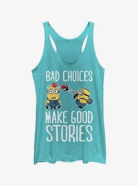 Minion Bad Choices Girls Tank Top