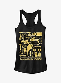 Minion Worker Strike Girls Tank Top