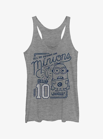 Minion My Friends Are Minion Girls Tank Top