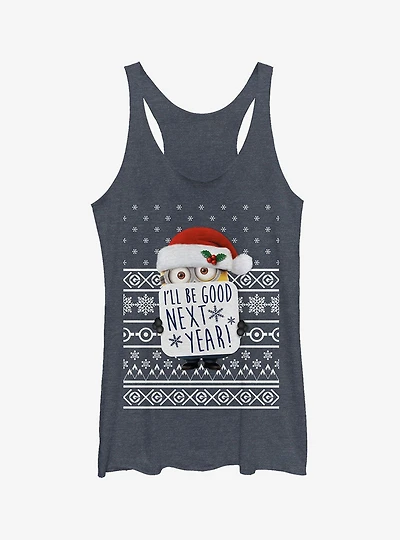 Minion Christmas Good Minion Girls Tank Top