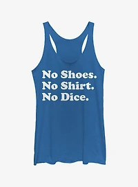Fast Times at Ridgemont High No Shirt No Dice Girls Tank Top